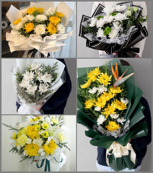 辽宁鞍山铁东区白事花束代送